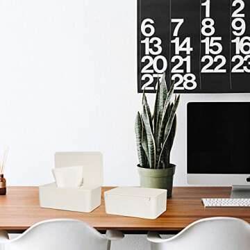 Gonioa Baby Wipes Dispenser, Baby Wipes Case, Baby Wipe Holder Keeps Diaper Wipes Fresh, Easy Open & Close Wipe Container with Non-Slip Feet