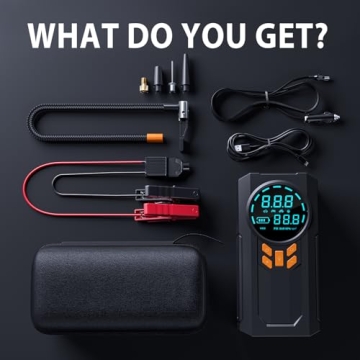 3000A Jump Starter & Air Compressor for Emergencies