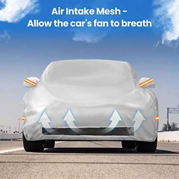 BougeRV for Tesla Model Y Car Cover Accessories All-Weather Outdoor Waterproof Cover with Ventilated...