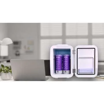 Mica Beauty Mini Skincare Fridge - Compact Cooler and Warmer