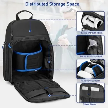 PGmoon Carrying Case for Oculus Meta Quest 3 - Travel Friendly