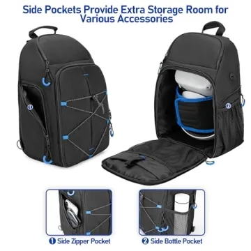 PGmoon Carrying Case for Oculus Meta Quest 3 - Travel Friendly