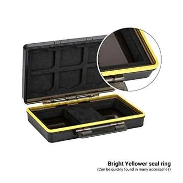 Camera Battery and SD Card Case - Water-Resistant & Shockproof