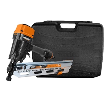 Freeman 21 Degree Pneumatic Framing Nailer – 2" to 3-1/2" Nails, Anti-Dry-Fire, Dual Trigger, and ...