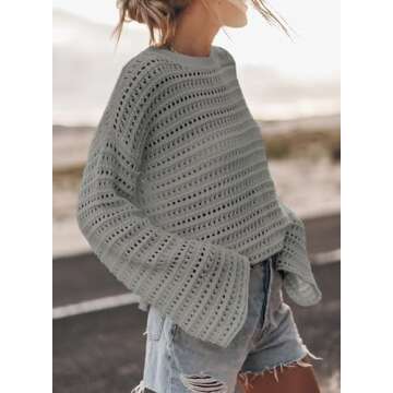 Chic Crochet Hollow Out Sweater for Stylish Summer Looks