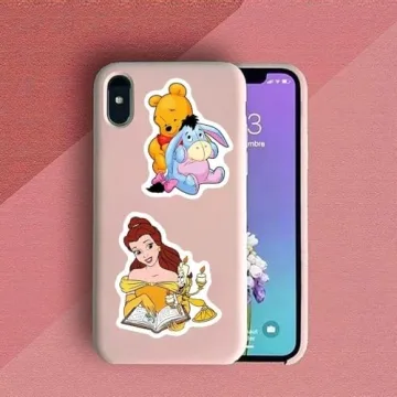 200pcs Kids Disney Princess Cute Cartoon Character Stickers - Movie Decorative Waterproof Stickers f...