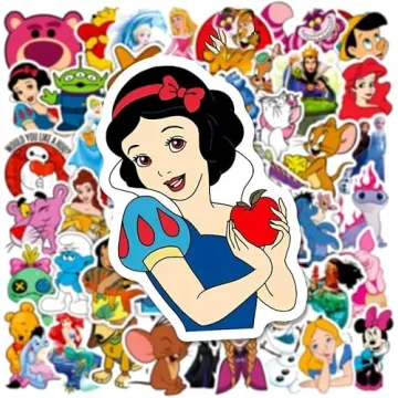 200pcs Disney Princess Cartoon Character Stickers for Kids