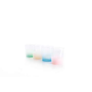 Sugar & Cloth Ombre Plastic Tumbler Glass Set, 4-Piece