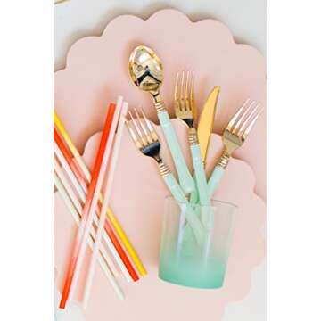 Sugar & Cloth Ombre Plastic Tumbler Glass Set, 4-Piece