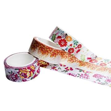 LEOTER Washi Tape Set - 24 Nature-Inspired Designs