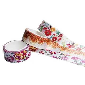 LEOTER Washi Tape Set - 24 Nature-Inspired Designs