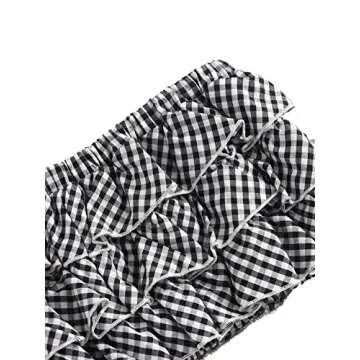 SheIn Women's Casual Sleeveless Layered Top with Shorts Striped Outfits X-Large Black