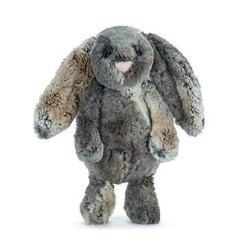Jellycat Bashful Woodland Bunny Stuffed Animal, Medium 12 inches- Rabbit & Bunny Plush Toy - Classic Children's Gift