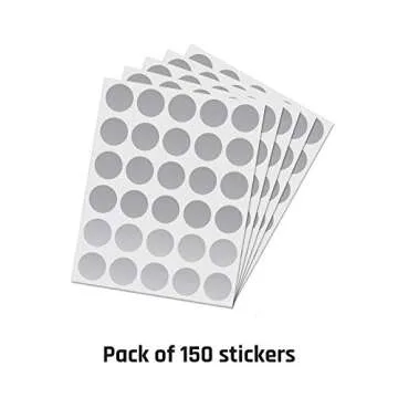 150 Pack 1 Inch Scratch Off Stickers for Fun Projects