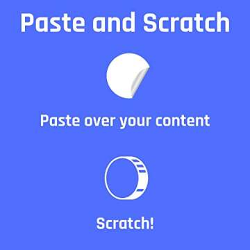 150 Pack, 1" Scratch Off Stickers Labels, Round Circle - Silver