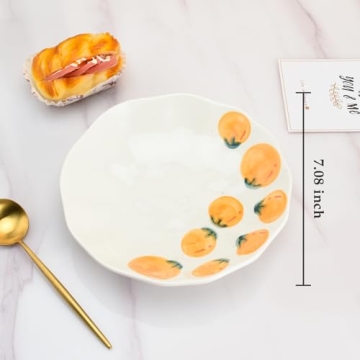 Koythin Ceramic Dinner Plate - Hand-Painted and Versatile