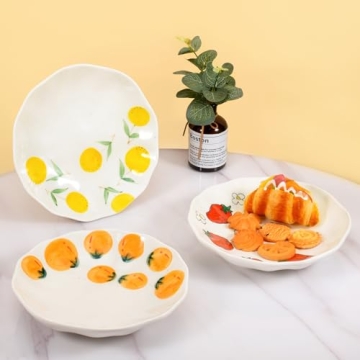 Koythin Ceramic Dinner Plate - Hand-Painted and Versatile