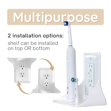 BeraTek Power Perch Outlet Shelf for Smart Devices