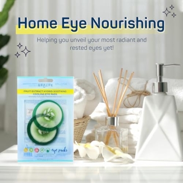 SpaLife Cooling Eye Pads - 48 Cucumber-Infused Pads for Dark Circles