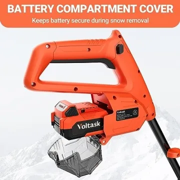 VOLTASK Cordless Snow Shovel - Battery Powered Snow Blower