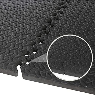 Smartxchoices 24 Tiles Puzzle Exercise Mats ¾ Inch, Gym Flooring Mat with EVA Interlocking Foam Tiles for Exercise, MMA, Gymnastics, Workout and Home Gym Protective Flooring, 96 Square Feet