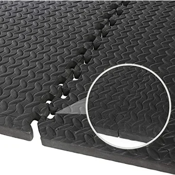 Smartxchoices 24 Tiles Puzzle Exercise Mats ¾ Inch, Gym Flooring Mat with EVA Interlocking Foam Tiles for Exercise, MMA, Gymnastics, Workout and Home Gym Protective Flooring, 96 Square Feet