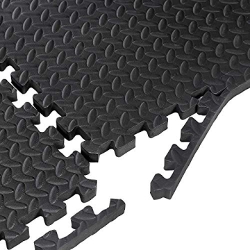 Smartxchoices 24 Tiles Puzzle Exercise Mats ¾ Inch, Gym Flooring Mat with EVA Interlocking Foam Tiles for Exercise, MMA, Gymnastics, Workout and Home Gym Protective Flooring, 96 Square Feet