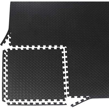 Smartxchoices 24 Tiles Puzzle Exercise Mats ¾ Inch, Gym Flooring Mat with EVA Interlocking Foam Tiles for Exercise, MMA, Gymnastics, Workout and Home Gym Protective Flooring, 96 Square Feet
