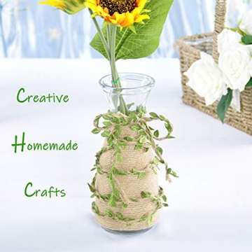 Naidiler 196 Ft Versatile Burlap Leaf Ribbon