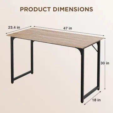 PayLessHere 32/39/47 inch Computer Desk Modern Study Table