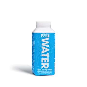 JUST Water - 100% Spring Water, Naturally Alkaline, 8.0 pH - Plant-Based, BPA Free, Sustainable and ...