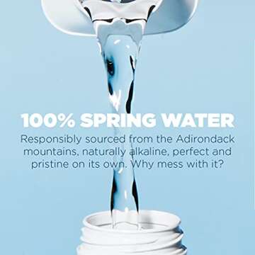 JUST Water - 100% Spring Water, Naturally Alkaline, 8.0 pH - Plant-Based, BPA Free, Sustainable and Fully Recyclable Boxed Water Bottle - Eco-Friendly - 11.2 Fl Oz (Pack of 24)