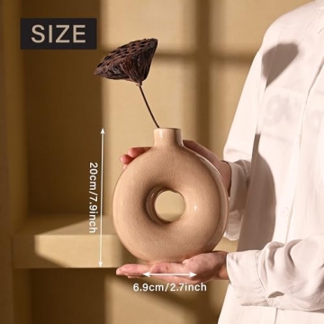 Stylish VICTOR & TERESA Rustic Ceramic Vases for Home Decor
