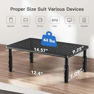 HUANUO Adjustable Monitor Stand for Enhanced Comfort