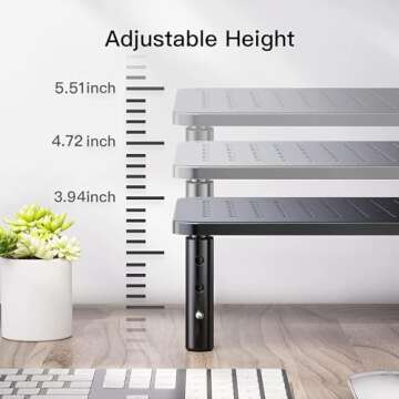 HUANUO Adjustable Monitor Stand for Enhanced Comfort