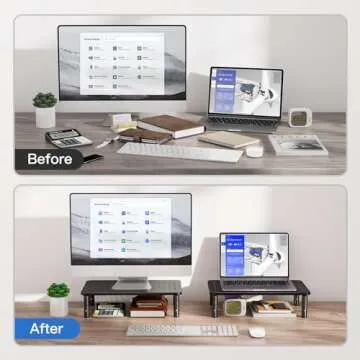 HUANUO Adjustable Monitor Stand for Enhanced Comfort