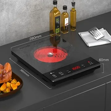 PAYISHO 1600W Electric Hot Plate Safe Fast Cooking
