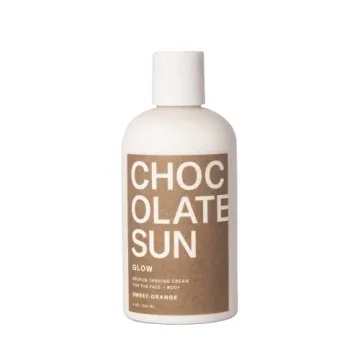 Chocolate Sun Organic Glow Medium Tanning Cream - 8 oz for Radiant Skin