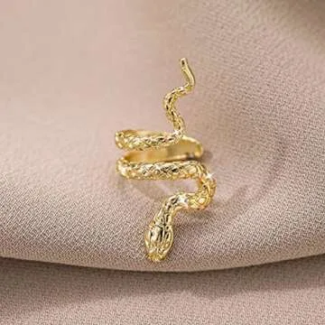 DTESL Simple Snake Clip Earrings For Women Fashion Wedding High Jewelry Party Gifts for Women Mother Friends