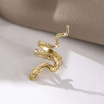 DTESL Simple Snake Clip Earrings For Women Fashion Wedding High Jewelry Party Gifts for Women Mother Friends