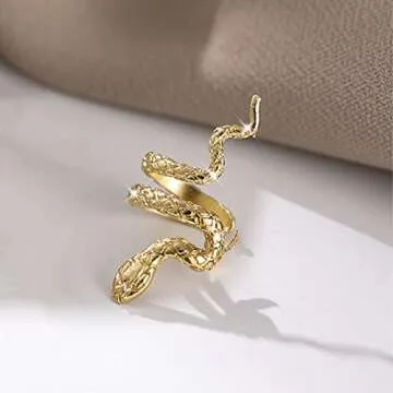DTESL Simple Snake Clip Earrings For Women Fashion Wedding High Jewelry Party Gifts for Women Mother Friends