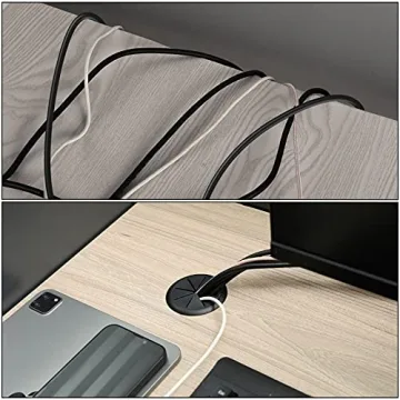 HYCC 2 Inch Desk Grommet - Flexible Cable Management