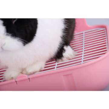 Yuoaes Rabbit Litter Box for Small Animals Training