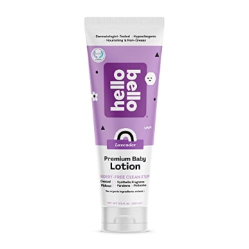Hello Bello Soft Lavender Lotion - Soothing & Hypoallergenic for Delicate Skin