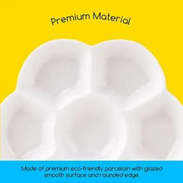 MEEDEN Ceramic Paint Palette, 7-Well Mixing Tray