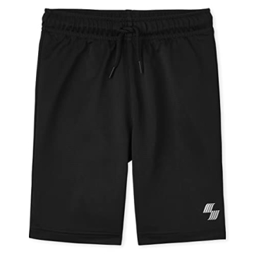 The Children's Place Boys' Black Athletic Basketball Shorts - Small Size