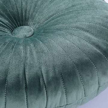 HLOVME Round Velvet Pillows - Decorative Small Throw Cushions for Home