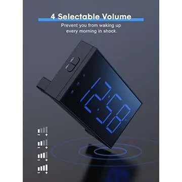 Digital Alarm Clocks for Bedrooms, Dual Alarm Clock with Battery Backup, USB Charger, Adjustable Dimmer & Volume, 12/24H & Snooze, Easy to Use, Simple Bedside Digital Clocks for Seniors, Teens, Kids