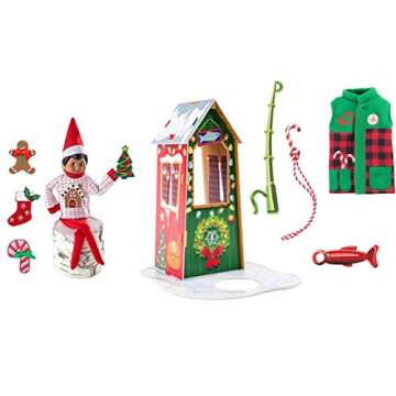The Elf on the Shelf 2019 Accessory Value Pack - Fishing Outfit, Hut, Switch It Sweater with 6 Interchangeable Designs