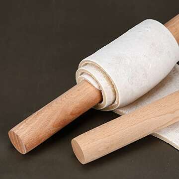 French Wooden Rolling Pin for Baking and Cooking Essentials